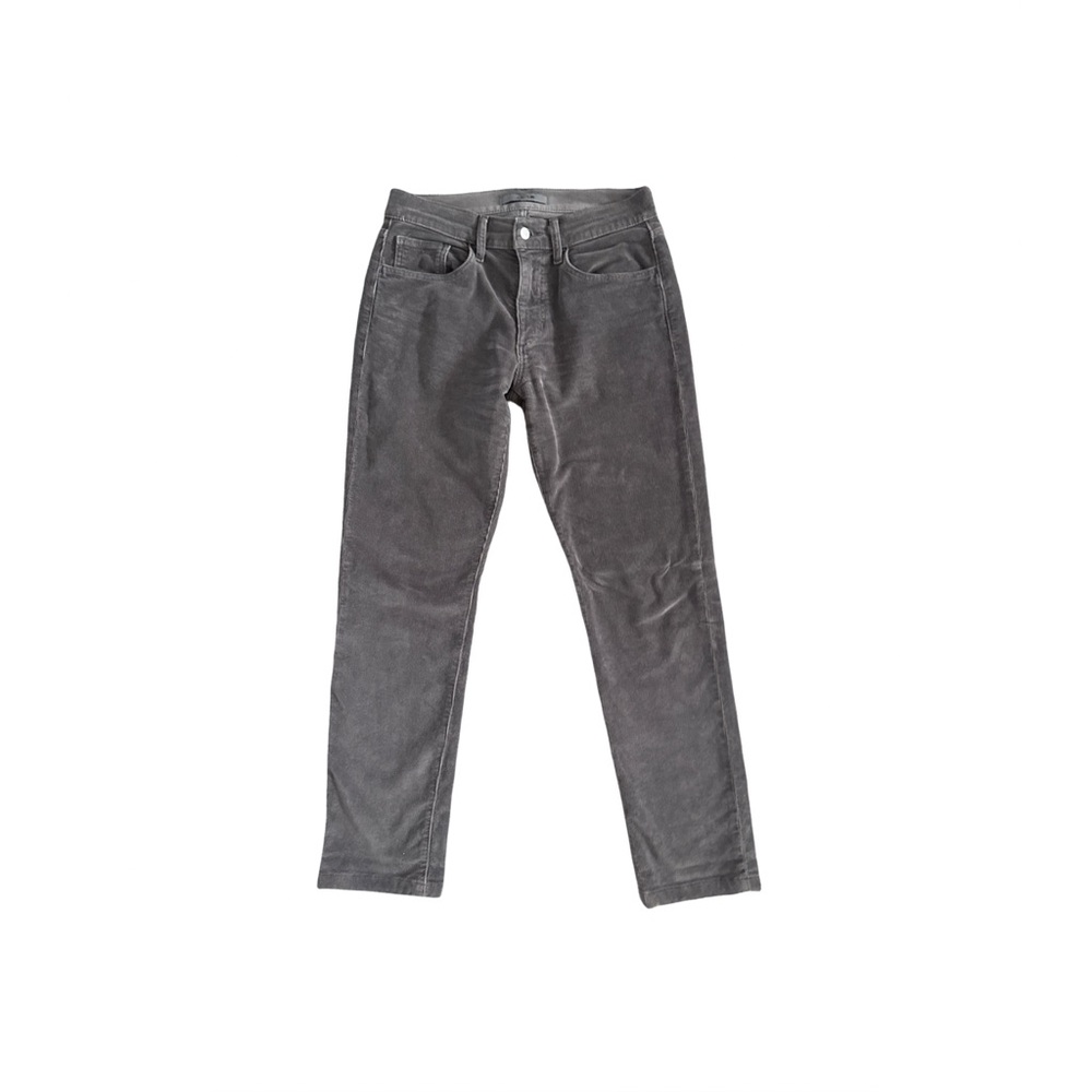 Joe's Jeans Brixton Men 29 Grey Good Corduroy Straight Leg‎ Pants Altered